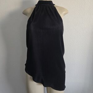 Renee C. Black Sleeveless Blouse